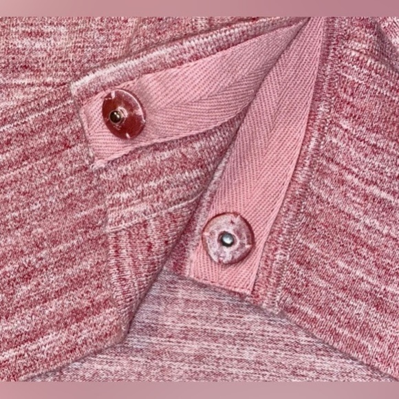 3/30$‎ Women’s pink long sleeves snaps buttons stretchy cotton Jacket size large - Picture 2 of 8